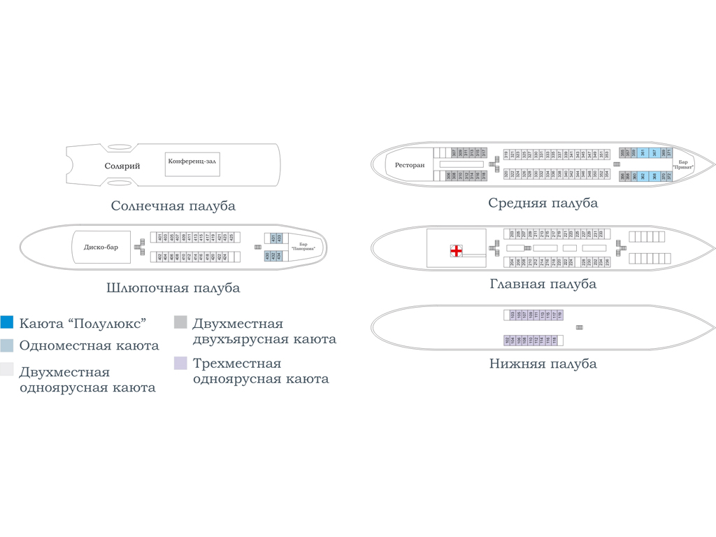 Теплоход ленин схема палуб